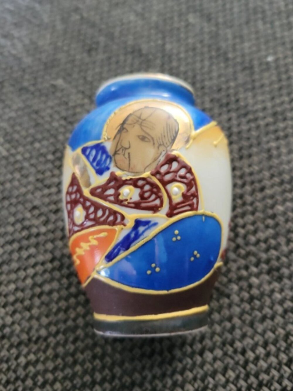Miniature Japanese Moriage Vase - Occupied Japan